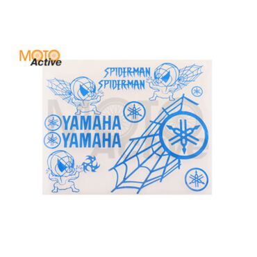 Наклейки (набор) декор YAMAHA SPIDER (35х28см, синие) - миниатюра 1