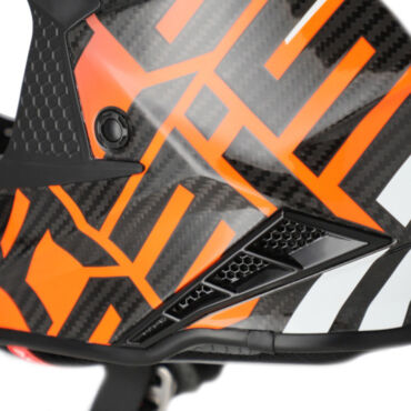 Acerbis Шлем Steel Carbon 22 06 Black Orange - миниатюра 5