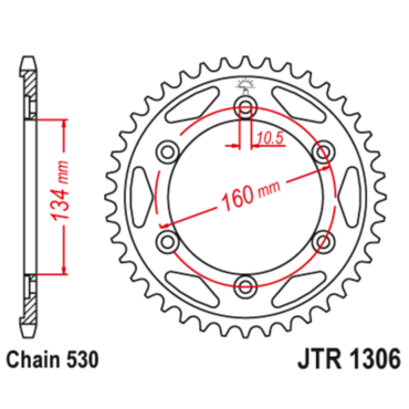 Звезда ведомая JTR1306.41 - миниатюра 1