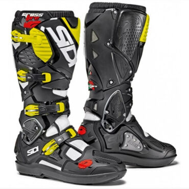 Sidi Ботинки Crossfire 3 SRS White Black Yellow Fluo - миниатюра 1