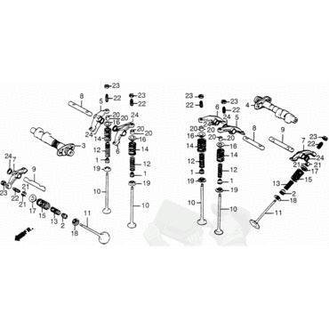 HONDA Клапан впускной для XRV750 / XL600 XL650 ( 14711MV1000 ) - миниатюра 1