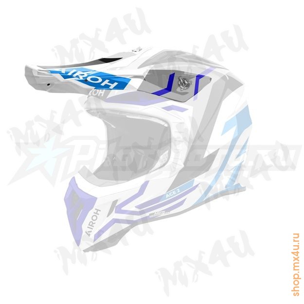 Козырек для шлема Airoh Aviator Ace 2 Ground Blue Gloss (7188) - фото 1