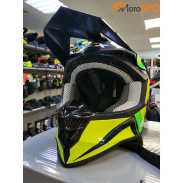 Шлем мото кроссовый GTX 633 Green - миниатюра 2