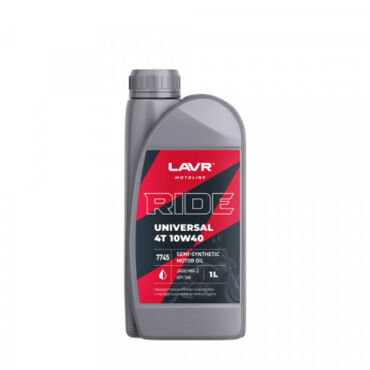 Масло моторное LAVR MOTO Ride Universal 4T 10W 40 SM 1л - миниатюра 1