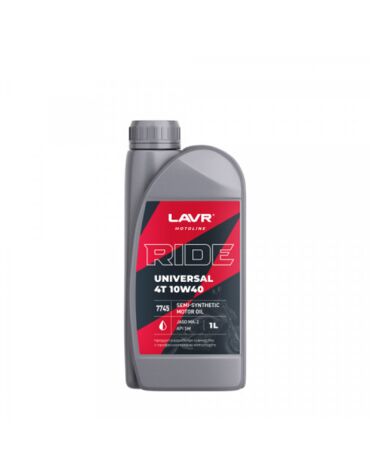 Масло моторное LAVR MOTO Ride Universal 4T 10W 40 SM 1л