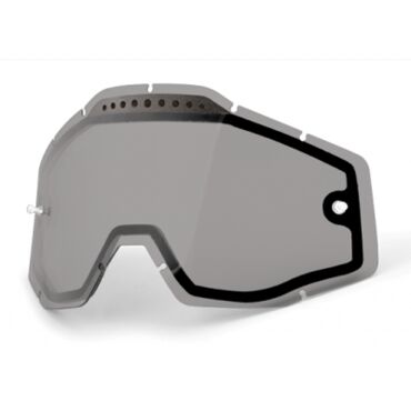 Линзы 100% Racecraft Accuri Strata Vented Dual Pane Lens Anti Fog Smoke - миниатюра 1