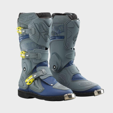 Мотоботы детские SIDI Flame Husqvarna Boots, grey blue (33, Детская ) - миниатюра 2