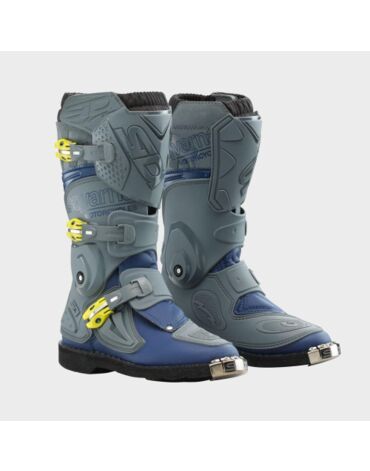 Мотоботы детские SIDI Flame Husqvarna Boots, grey blue (33, Детская )