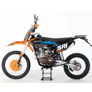 Мотоцикл кроссовый Regulmoto SAI 200 с ПТС (Черный/ оранжевый) - миниатюра 1