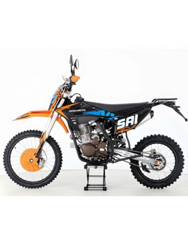 Мотоцикл кроссовый Regulmoto SAI 200 с ПТС (Черный/ оранжевый)