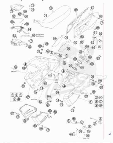 KTM втулка крепления бака для ктм 690 / 950 / 990 ( 60007060000 )