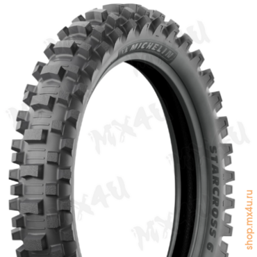 Покрышка задняя Starcross 6 MEDIUM SOFT 100 90 -19 57M TT Rear NHS - миниатюра 4