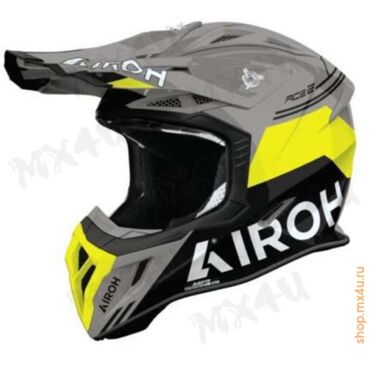 Кроссовый шлем Aviator Ace 2 Fury Yellow Gloss - миниатюра 1