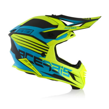 Acerbis Шлем кроссовый X Track Light Blue Fluo Yellow - миниатюра 3