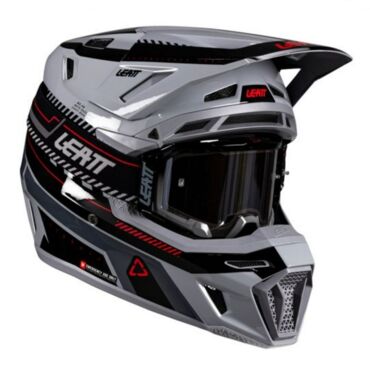 Leatt Шлем кроссовый 8.5 Grey V26 + очки Velocity 5.5 - миниатюра 3