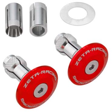 Заглушки в руль ZETA 35mm 2pcs Red, ZE48 7106 - миниатюра 1