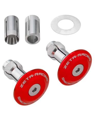 Заглушки в руль ZETA 35mm 2pcs Red, ZE48 7106
