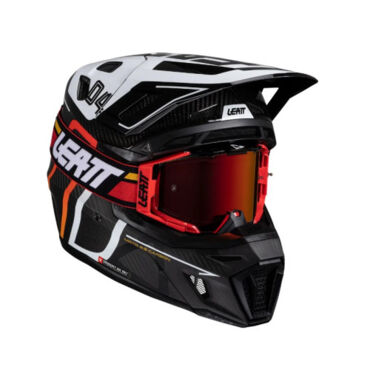 Leatt Мотошлем Moto 9.5 Carbon White V25 - миниатюра 4