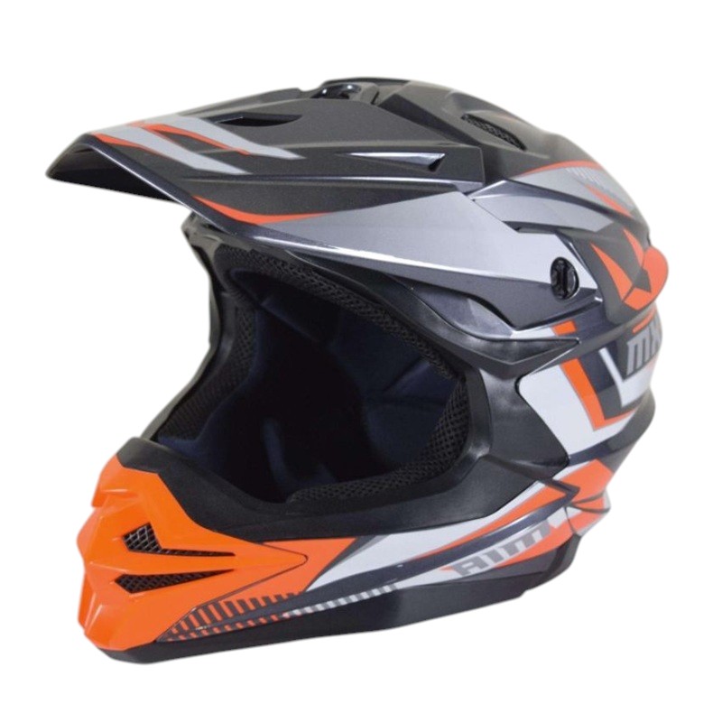 AiM Шлем JK803S Tondo Orange Black White - фото 2
