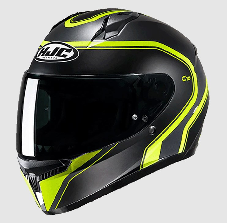 Шлем (интеграл) HJC C10 ELIE MC3HSF черный жёлтый матовый L - фото 1