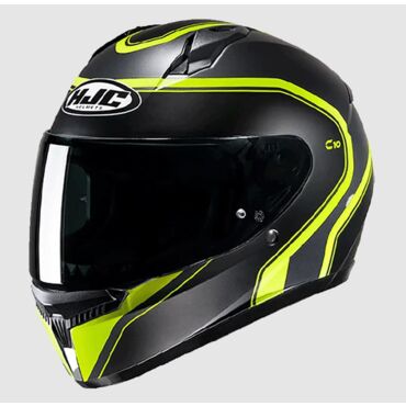 Шлем (интеграл) HJC C10 ELIE MC3HSF черный жёлтый матовый L - миниатюра 1