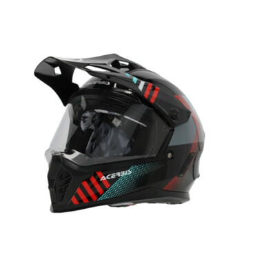 Acerbis Шлем детский Rider Junior Black Red - миниатюра 3