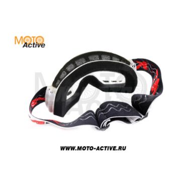 Очки для мотокросса детские ATAKI HB 115 белые глянцевые - миниатюра 1