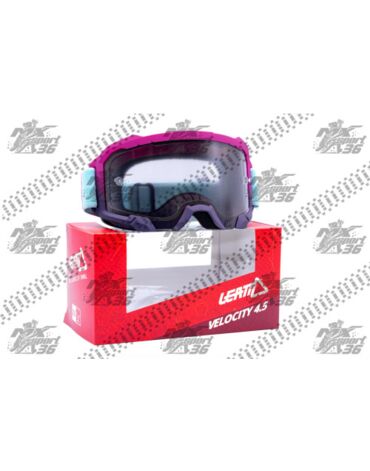 Маска кросс Leatt Velocity 4.5 Neon Pink Clear