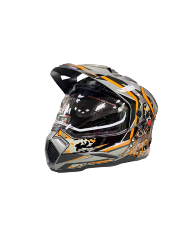 AiM Шлем JK802S Orange Grey Black