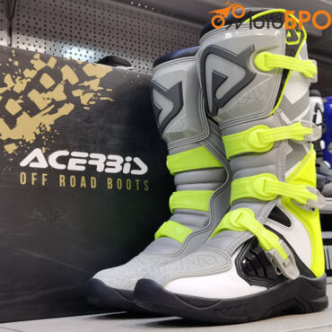 Мотоботы кроссовые Acerbis X TEAM Grey Yellow - миниатюра 3