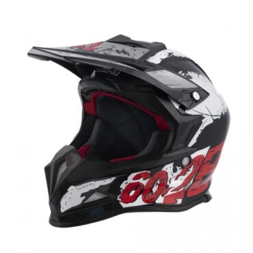 Beon Шлем B 602 Black White Red - миниатюра 4