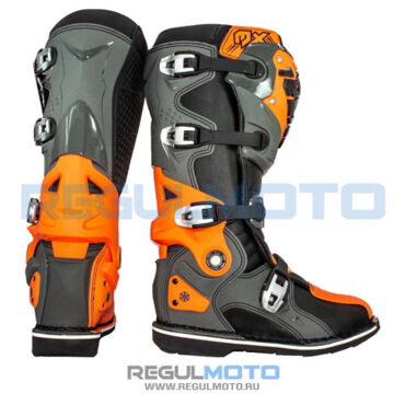 Мотоботы RYO Racing MX7 Enduro, оранжевый /серый черный /  - миниатюра 1