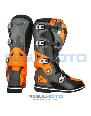 Мотоботы RYO Racing MX7 Enduro, оранжевый /серый черный /
