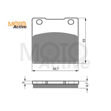 Тормозные колодки GOLD FREN Sintered S3 016 (FA 063,161) - миниатюра 1