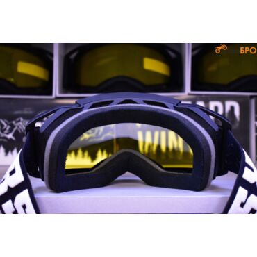 Очки зимние RSX Blizzard Winter, черный черный; двойная желтая линза - миниатюра 4