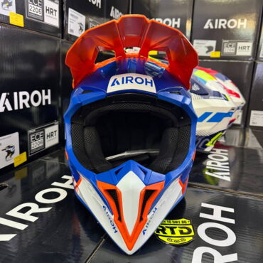 Шлем AIROH WRAAAP VISION Orange Blue (Глянцевый) - миниатюра 2