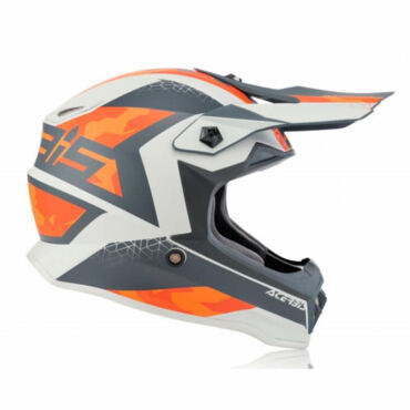 Acerbis Шлем детский IMPACT STEEL JUNIOR Orange Grey - миниатюра 2