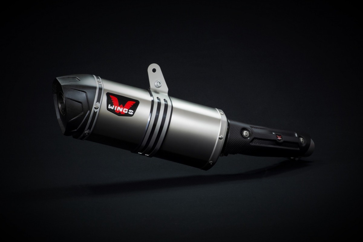 Wings Titanium Mufflers прямоточный титановый выхлоп (silver) YAMAHA TENERE 700 - фото 1