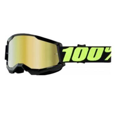 100% Очки Strata 2 Goggle Upsol Mirror Gold Lens - миниатюра 1
