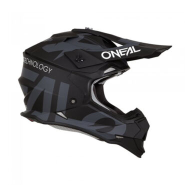 Oneal Шлем кроссовый 2Series RL Slick Черный Серый - миниатюра 3