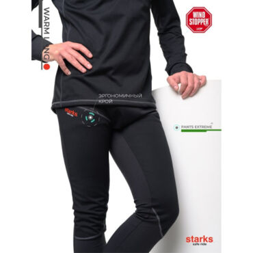 Starks Кальсоны Warm Long Pants Extreme мужские черные - миниатюра 1