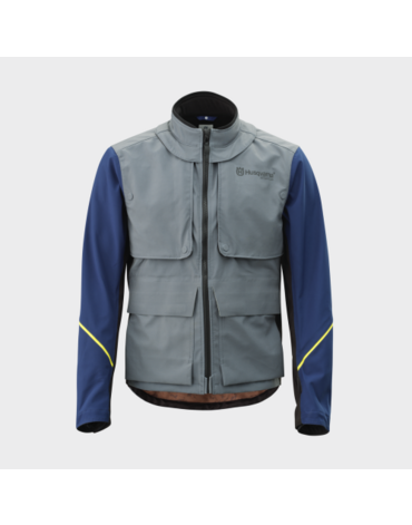 Мотокуртка Husqvarna Gotland Jacket, blue grey (L, Взрослая  Кросс эндуро)