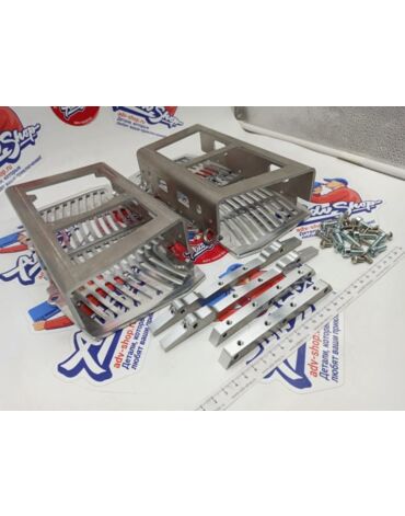EMX TECH Составная защита радиаторов ( ALU SILVER ) KTM EXCF / EXC TPI TBI 17 24 // HQV TE FE 17 24 // GAS EC EX 21 24 // ZR000001S