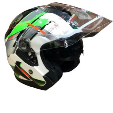 AiM Шлем JK526 Fluo Green White Black - миниатюра 1