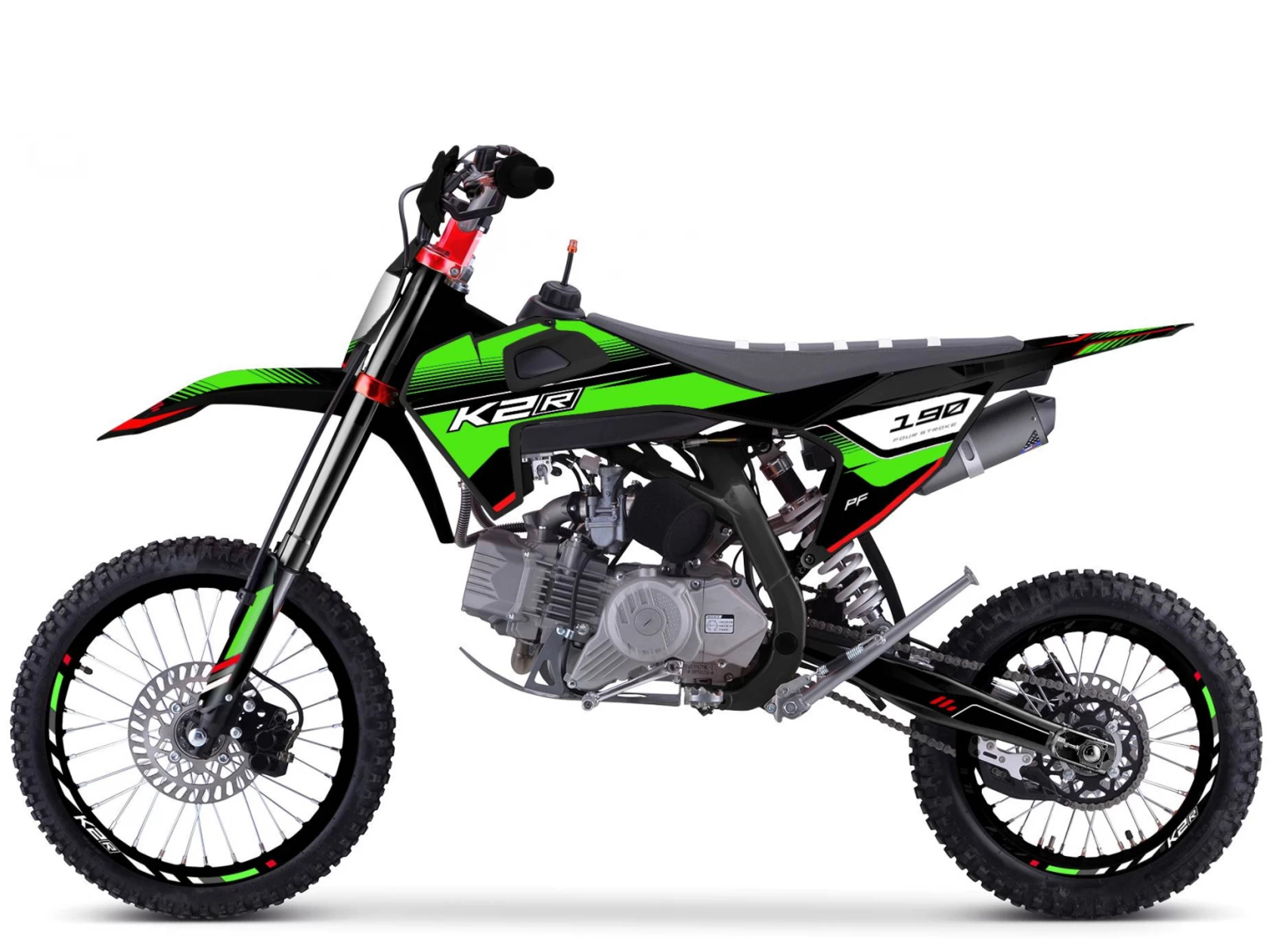 Питбайк K2R PF 190 Lime Black - фото 2