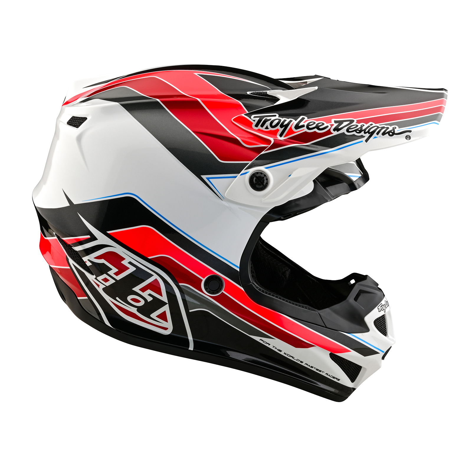 Мотошлем Troy Lee Designs SE4 Polyacrylite Helmet W/MIPS Block Charcoal/Red - фото 3