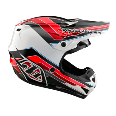 Мотошлем Troy Lee Designs SE4 Polyacrylite Helmet W/MIPS Block Charcoal/Red - миниатюра 3