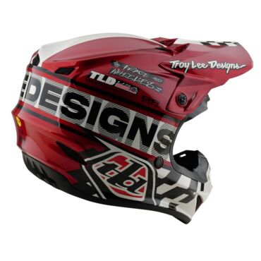 Мотошлем Troy Lee Designs GP Pro Fifty-50 White/Red 2025 - миниатюра 5