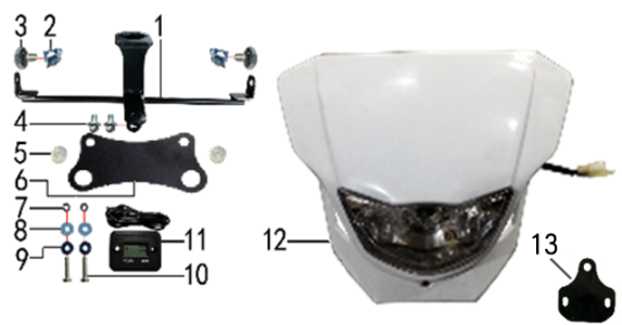 Фара YA LED белая.616.0090 - фото 4
