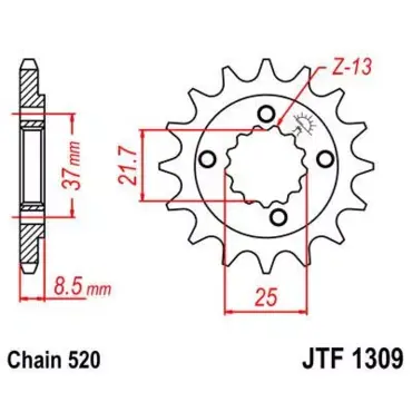 Звезда ведущая JTF1309 - миниатюра 1